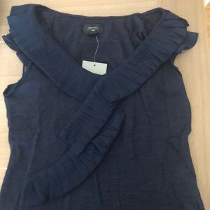Anthro Ruffle Top, Size Small